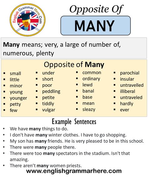 many antonym|opposite of many meaning.